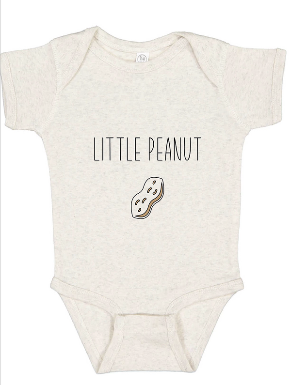 Little Peanut Baby Onesie - Natural Heather