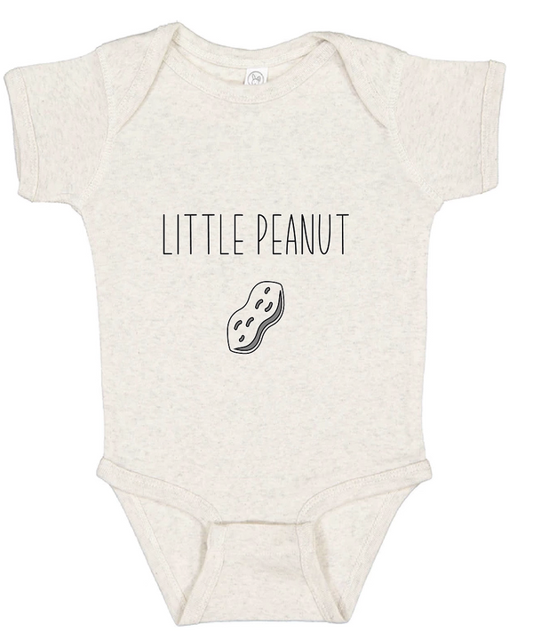 Little Peanut Baby Onesie - Natural Heather