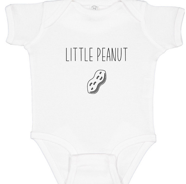 Little Peanut Baby Onesie - White