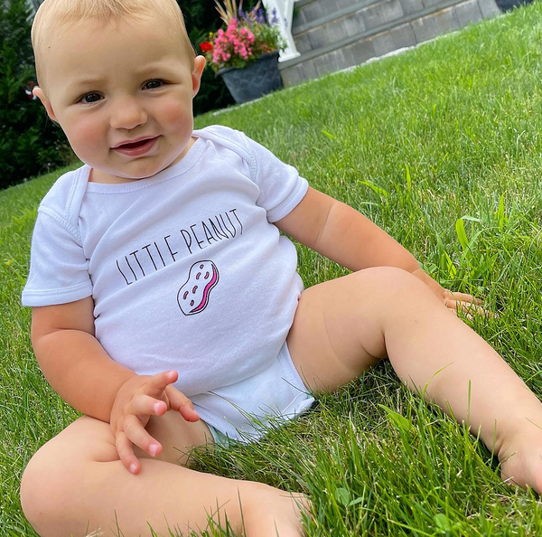 Little Peanut Baby Onesie White Laurel s Butter
